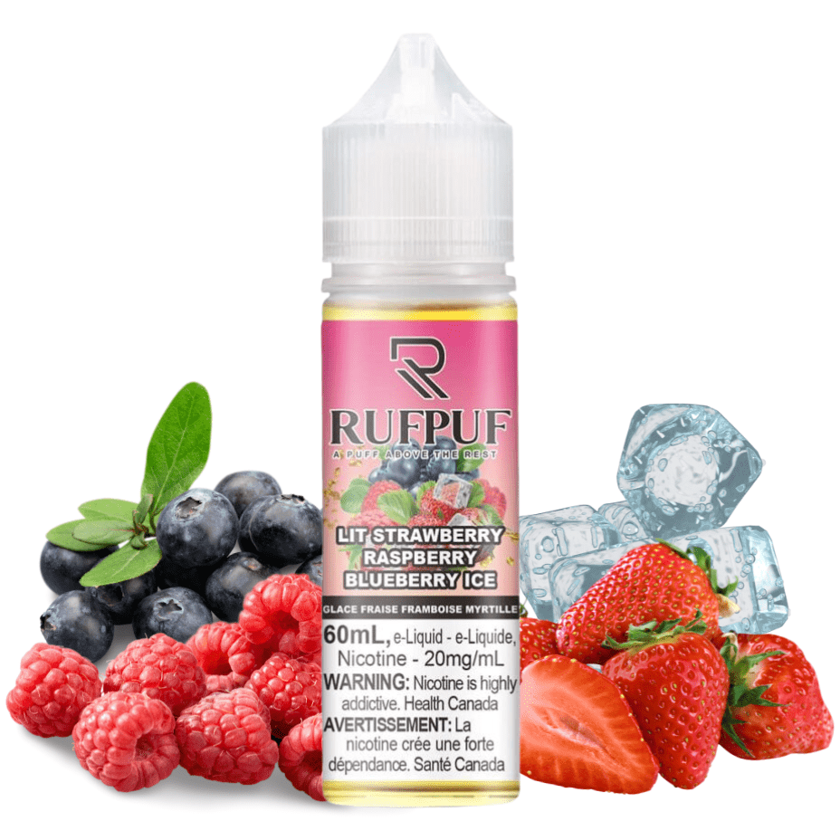 Gcore Rufpuf 60ml Salt-Lit Strawberry Raspberry Blueberry Ice 20mg / 60mL Steinbach Vape SuperStore and Bong Shop Manitoba Canada