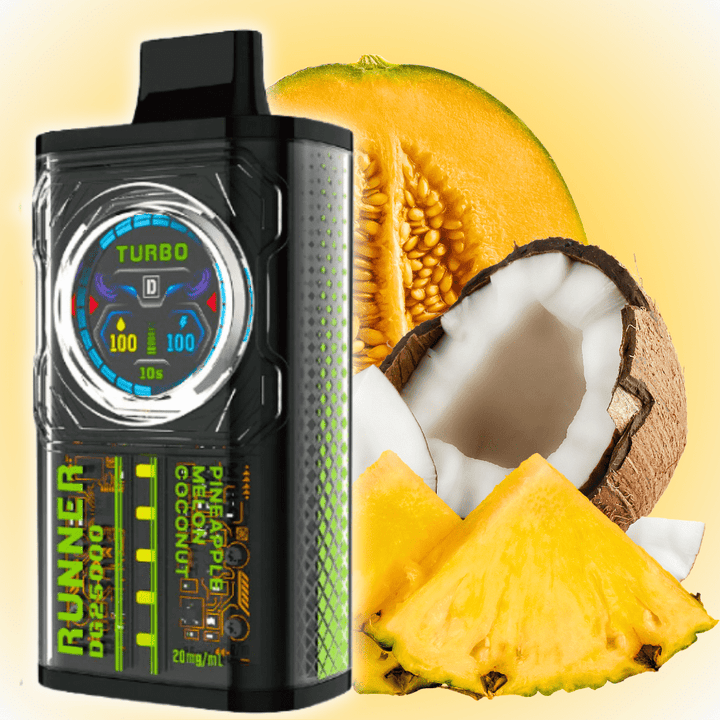 GCORE Runner 25K Disposable Vape - Pineapple Melon Coconut 20mg / 25000 Puffs Steinbach Vape SuperStore and Bong Shop Manitoba Canada