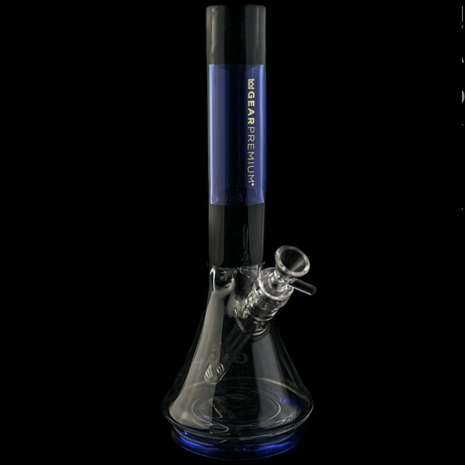 Gear Hylton 7mm Colored Beaker-13" 7mm / Blue Steinbach Vape SuperStore and Bong Shop Manitoba Canada