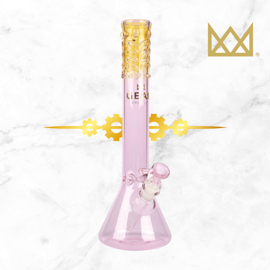 Gear Premium 5mm Beaker Tube 14" Pink Steinbach Vape SuperStore and Bong Shop Manitoba Canada