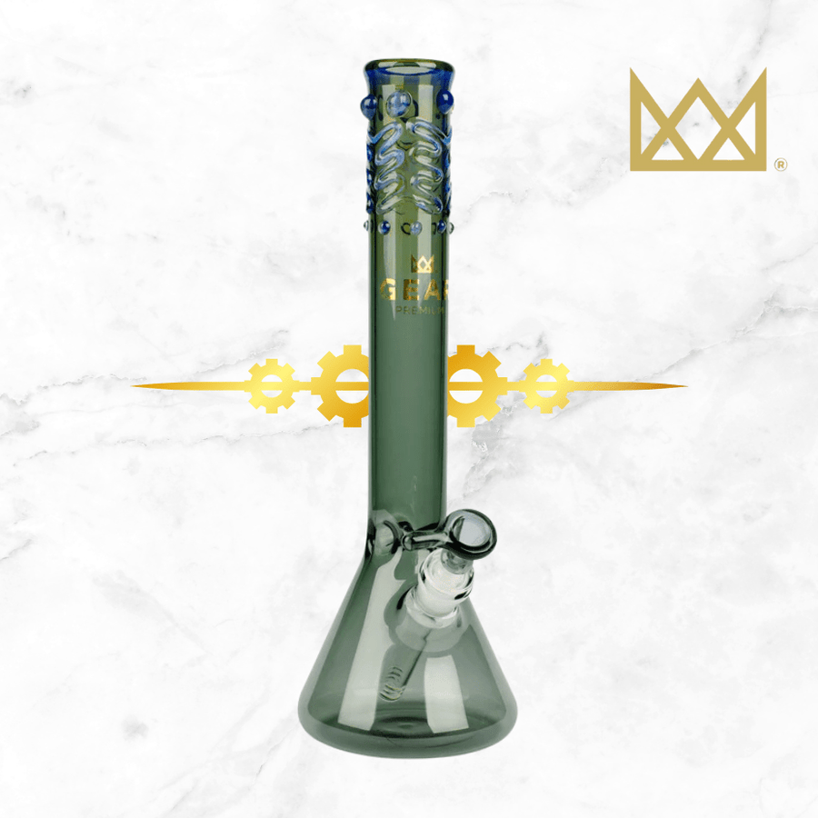 Gear Premium 5mm Beaker Tube 14" Smoke Steinbach Vape SuperStore and Bong Shop Manitoba Canada