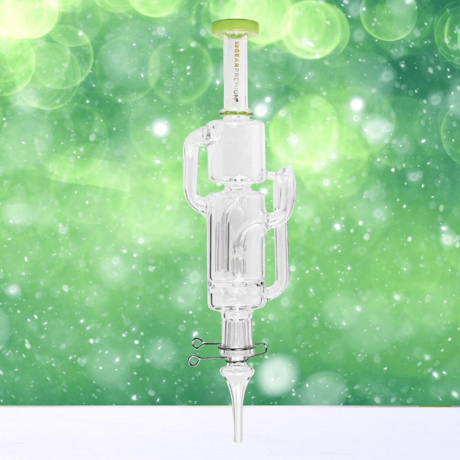 Gear premium Dabmolisher Nectar Collector 7.5" Green Steinbach Vape SuperStore and Bong Shop Manitoba Canada