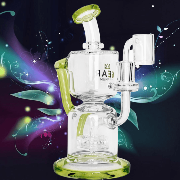 Gear Premium Gamera Concentrate Recycler 10" 10" / Lime Green Steinbach Vape SuperStore and Bong Shop Manitoba Canada