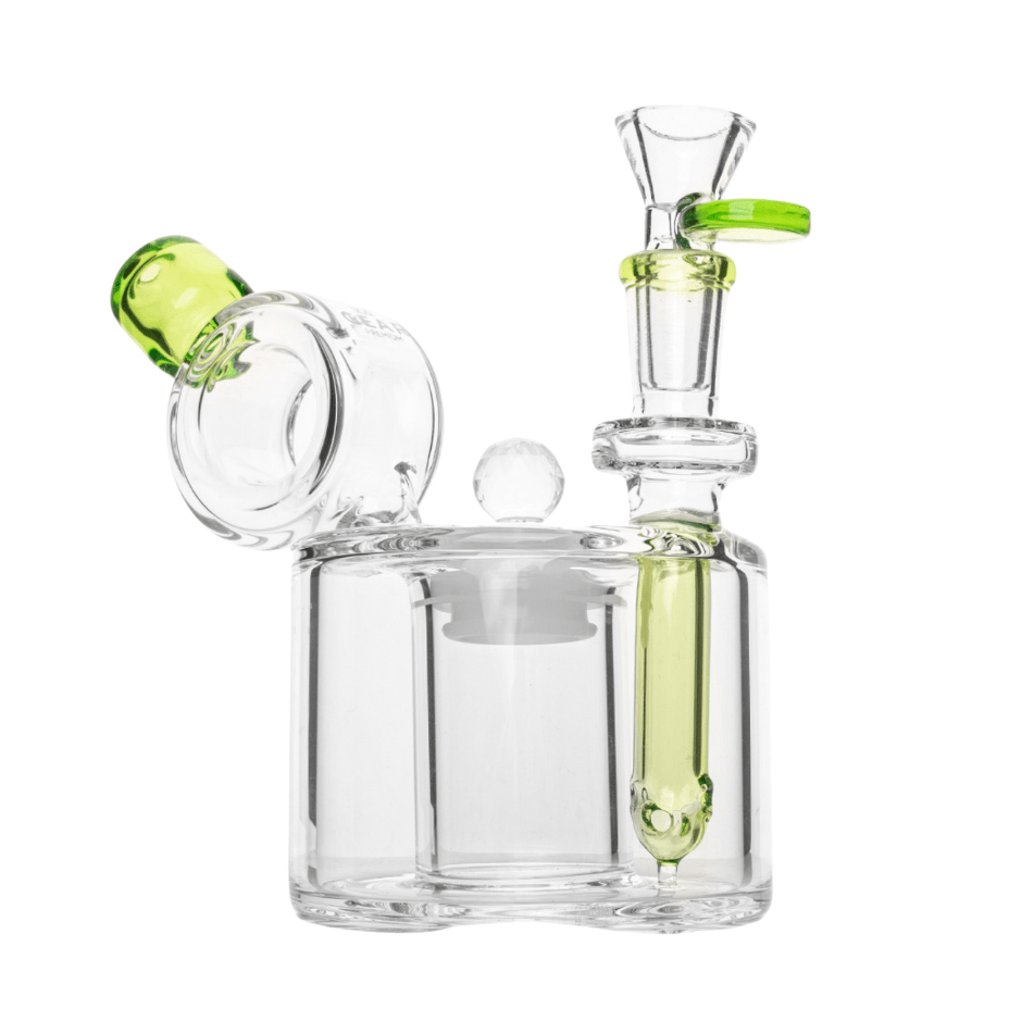 Gear Premium Glass Gear Premium® Cache Money Bubbler w/Storage Jar-6" 6" / Lime Green Gear Premium® Cache Money Bubbler-6"-Steinbach Vape SuperStore MB