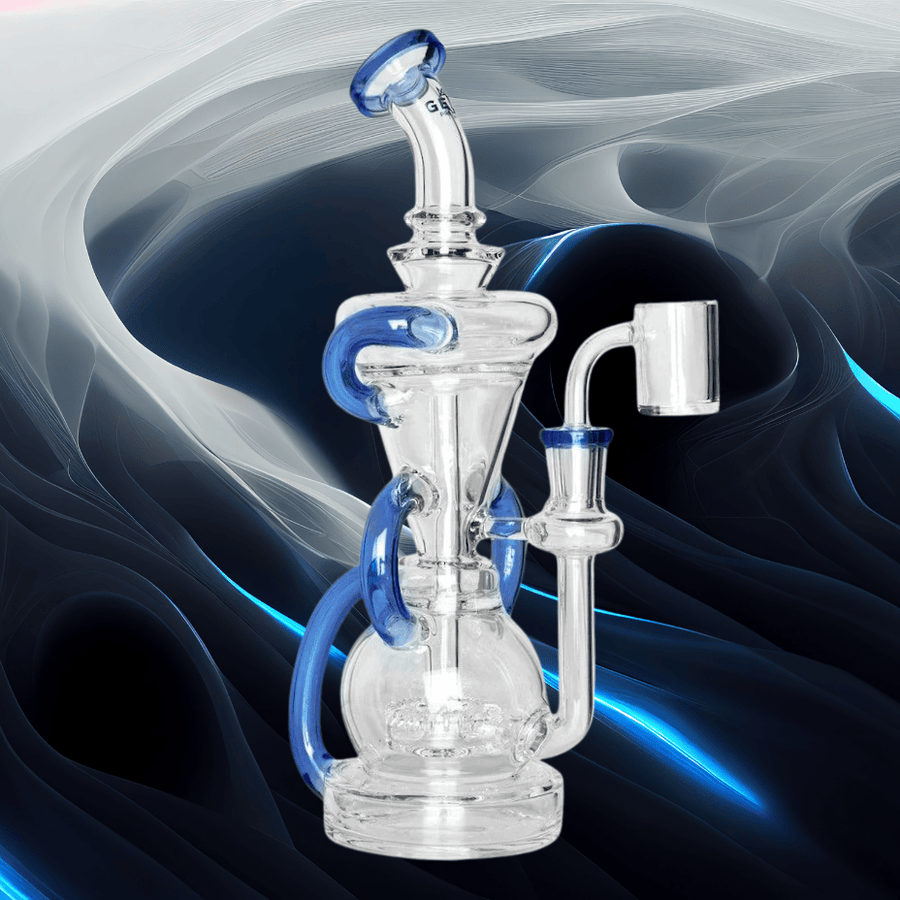 Gear Premium Glide Triple Uptake Recycler Dab Rig 10" Steinbach Vape SuperStore and Bong Shop Manitoba Canada