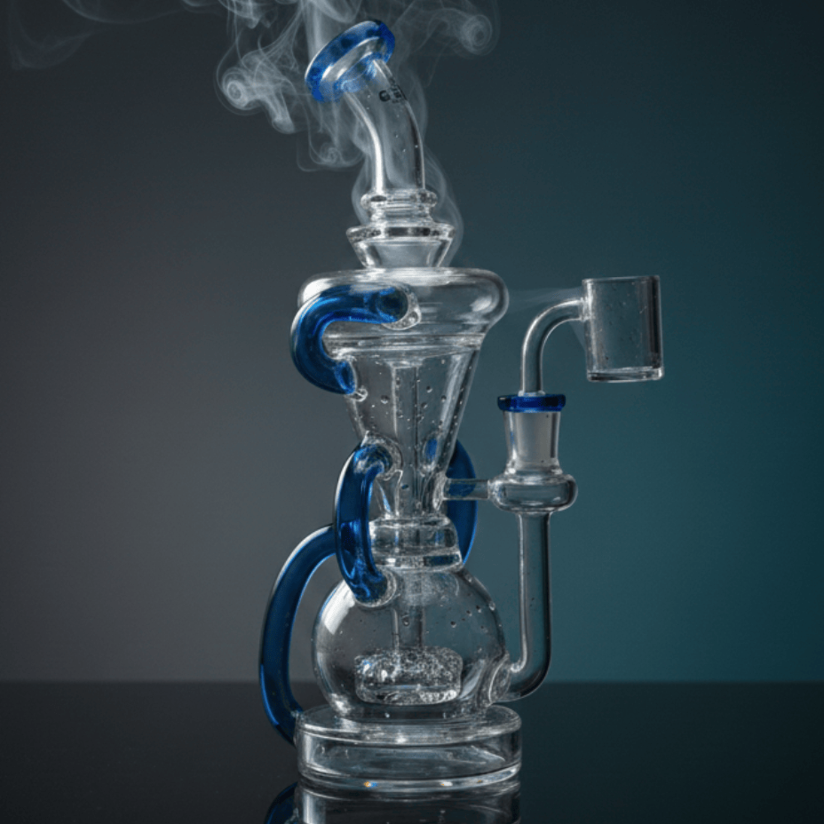 Gear Premium Glide Triple Uptake Recycler Dab Rig 10" Steinbach Vape SuperStore and Bong Shop Manitoba Canada
