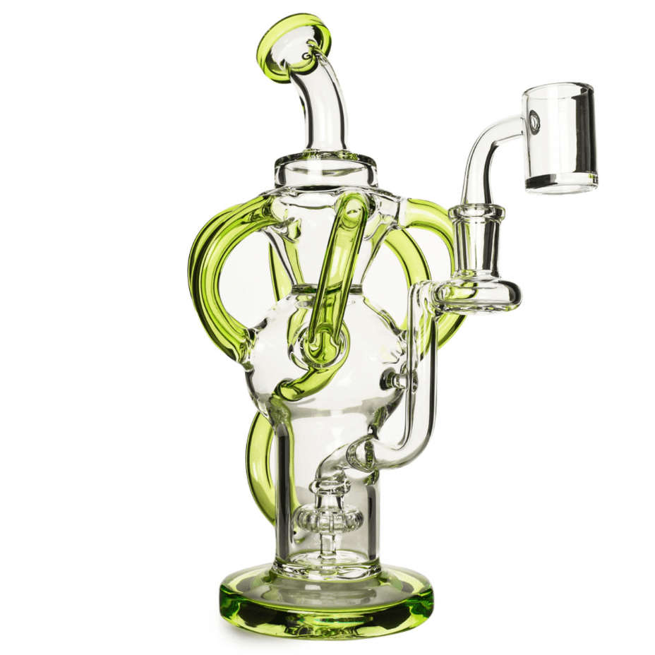 Gear Premium Kraken Concentrate Recycler Rig-10.5" Lime Green Steinbach Vape SuperStore and Bong Shop Manitoba Canada