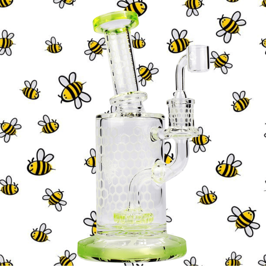 Gear Premium Swarm Concentrate Bubbler 8.5" 8.5" / Lime Green Steinbach Vape SuperStore and Bong Shop Manitoba Canada