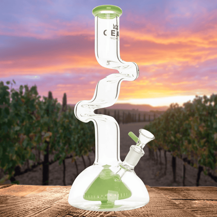 Gear Zorro 2-Arm Beaker w/Perc-12" Green Slyme Steinbach Vape SuperStore and Bong Shop Manitoba Canada