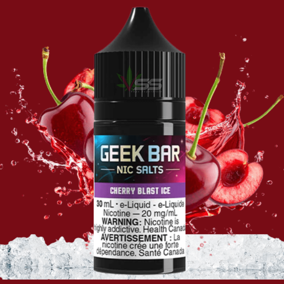 Geek Bar Nic Salt-Cherry Blast Ice Steinbach Vape SuperStore and Bong Shop Manitoba Canada