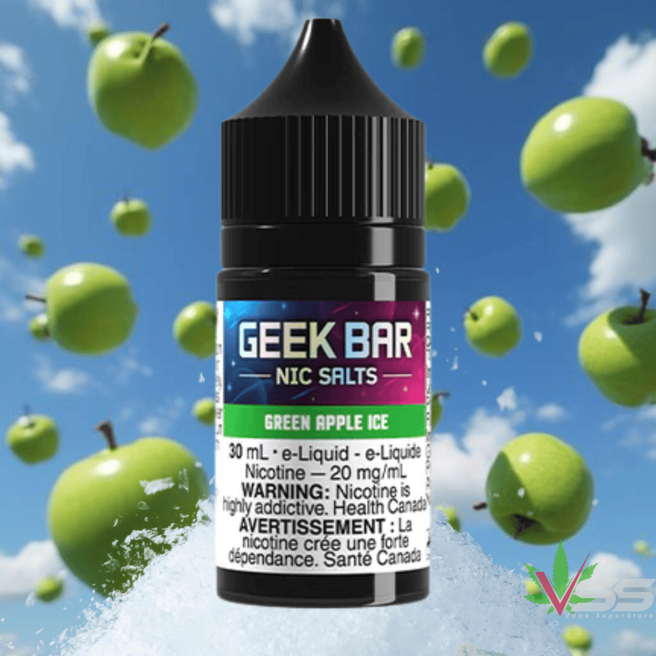 Geek Bar Nic Salt-Green Apple Ice 20mg / 30ml Steinbach Vape SuperStore and Bong Shop Manitoba Canada