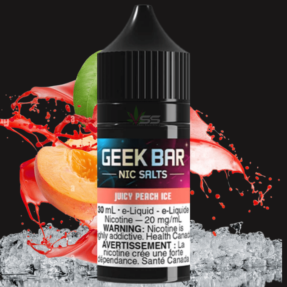 Geek Bar Nic Salt-Juicy Peach Ice Steinbach Vape SuperStore and Bong Shop Manitoba Canada