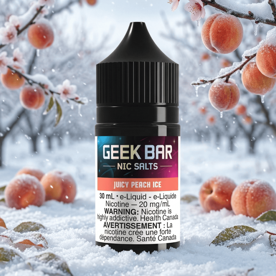 Geek Bar Nic Salt-Juicy Peach Ice Steinbach Vape SuperStore and Bong Shop Manitoba Canada