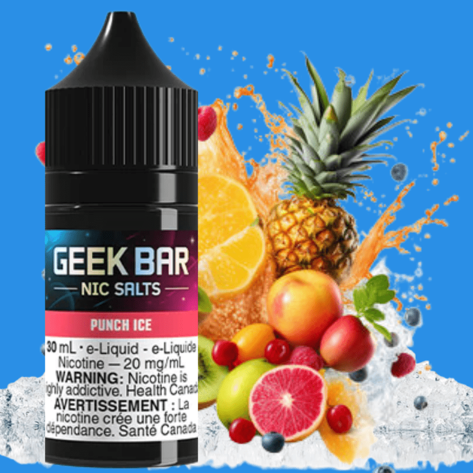 Geek Bar Nic Salt-Punch Ice Steinbach Vape SuperStore and Bong Shop Manitoba Canada