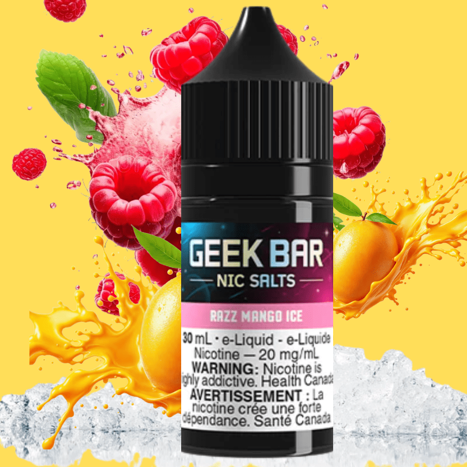 Geek Bar Nic Salt-Razz Mango Ice Steinbach Vape SuperStore and Bong Shop Manitoba Canada