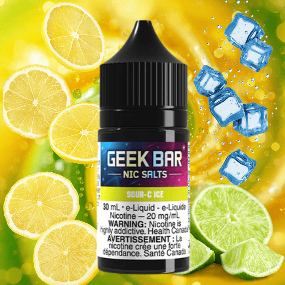 Geek Bar Nic Salt-Sour-C Ice 20mg / 30ml Steinbach Vape SuperStore and Bong Shop Manitoba Canada