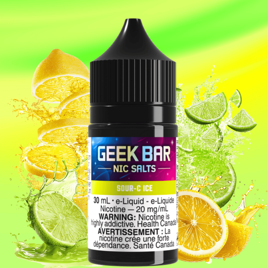 Geek Bar Nic Salt-Sour-C Ice 20mg / 30ml Steinbach Vape SuperStore and Bong Shop Manitoba Canada