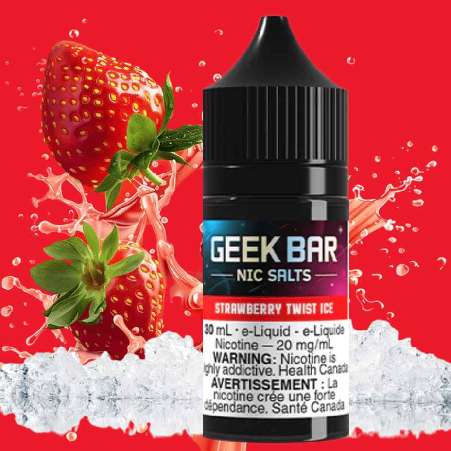Geek Bar Nic Salt-Strawberry Twist Ice Steinbach Vape SuperStore and Bong Shop Manitoba Canada
