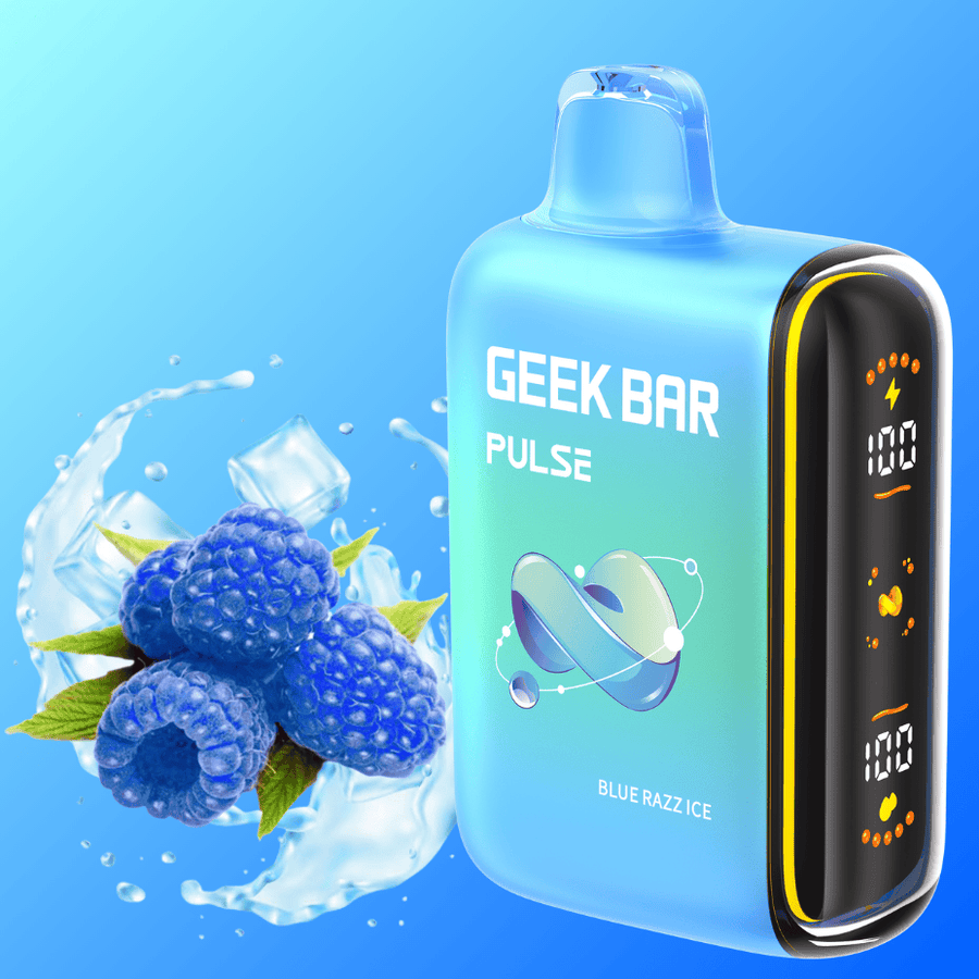 Geek Bar Pulse 9000 Disposable Vape - Blue Razz Ice 9000 Puffs / 20mg Steinbach Vape SuperStore and Bong Shop Manitoba Canada