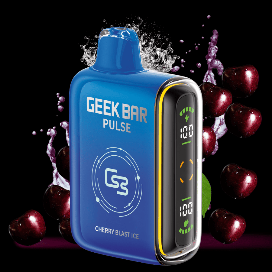 Geek Bar Pulse 9000 Disposable Vape-Cherry Blast Ice 9000 Puffs / 20mg Steinbach Vape SuperStore and Bong Shop Manitoba Canada