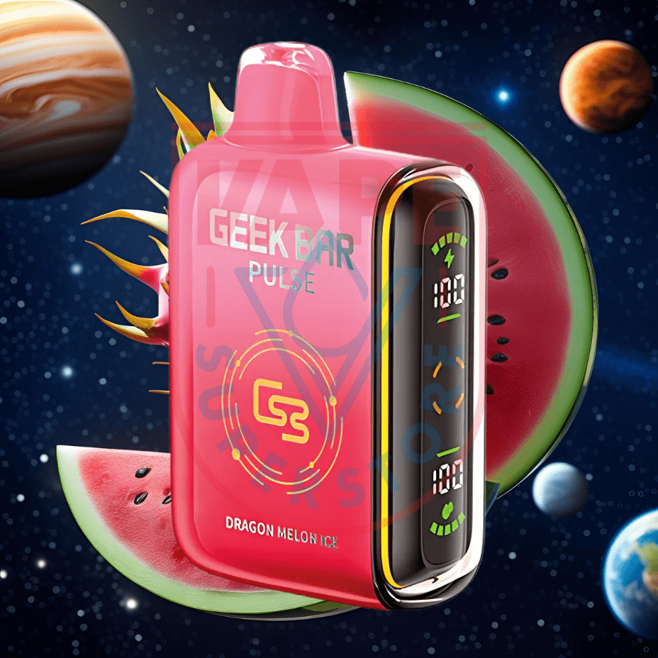 Geek Bar Pulse 9000 Disposable Vape - Dragon Melon Ice 9000 Puffs / 20mg Steinbach Vape SuperStore and Bong Shop Manitoba Canada