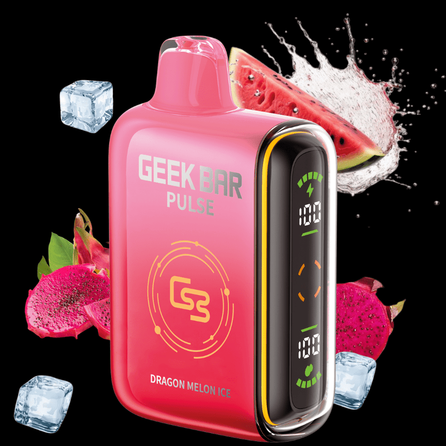 Geek Bar Pulse 9000 Disposable Vape - Dragon Melon Ice 9000 Puffs / 20mg Steinbach Vape SuperStore and Bong Shop Manitoba Canada