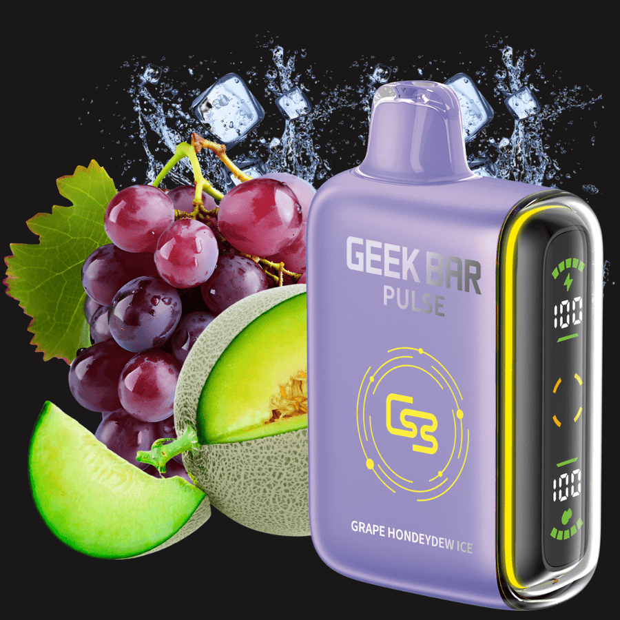 Geek Bar Pulse 9000 Disposable Vape-Grape Honeydew Ice 20mg / 9000 Puffs Steinbach Vape SuperStore and Bong Shop Manitoba Canada