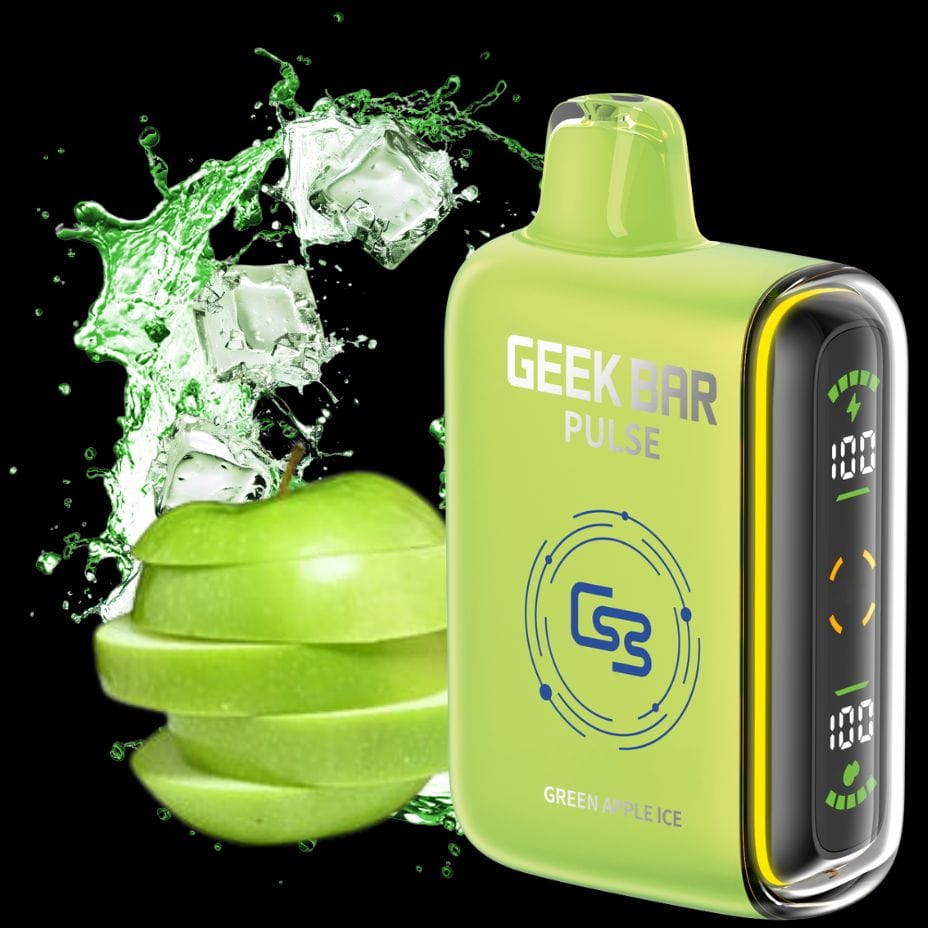 Geek Bar Pulse 9000 Disposable Vape - Green Apple Ice Steinbach Vape SuperStore and Bong Shop Manitoba Canada