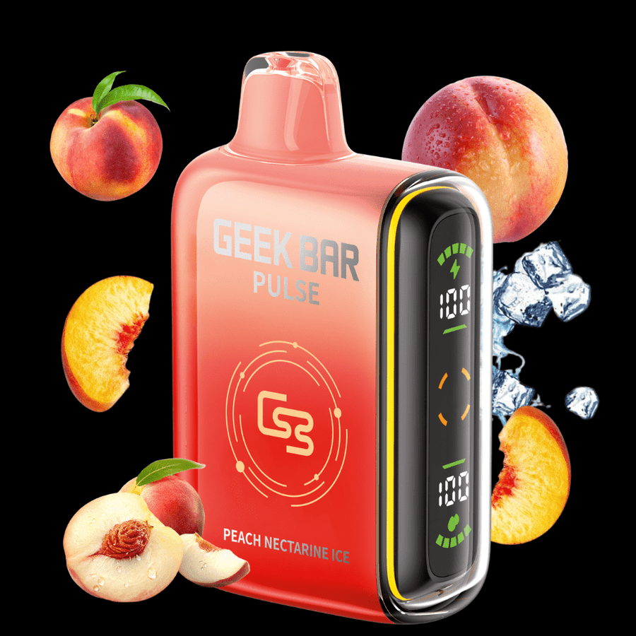 Geek Bar Pulse 9000 Disposable Vape-Peach Nectarine Ice 9000 Puffs / 20mg Steinbach Vape SuperStore and Bong Shop Manitoba Canada