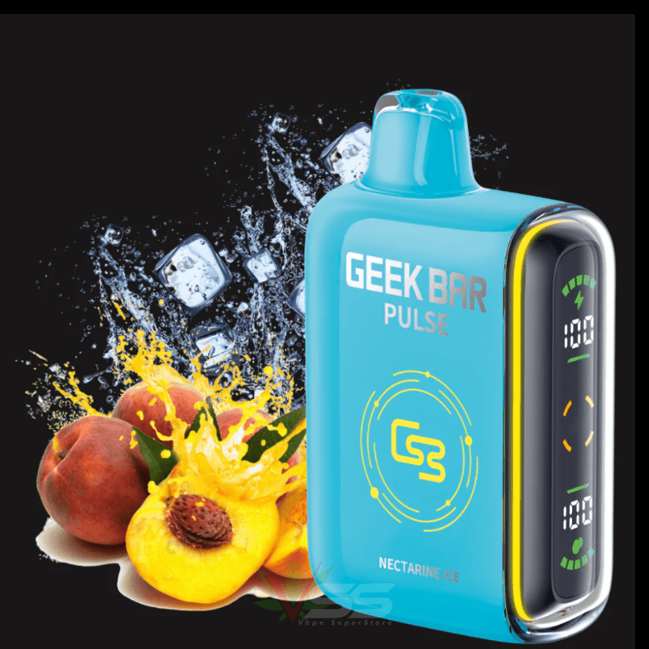 Geek Bar Pulse 9000 Disposable Vape - Peach Nectarine Ice Steinbach Vape SuperStore and Bong Shop Manitoba Canada