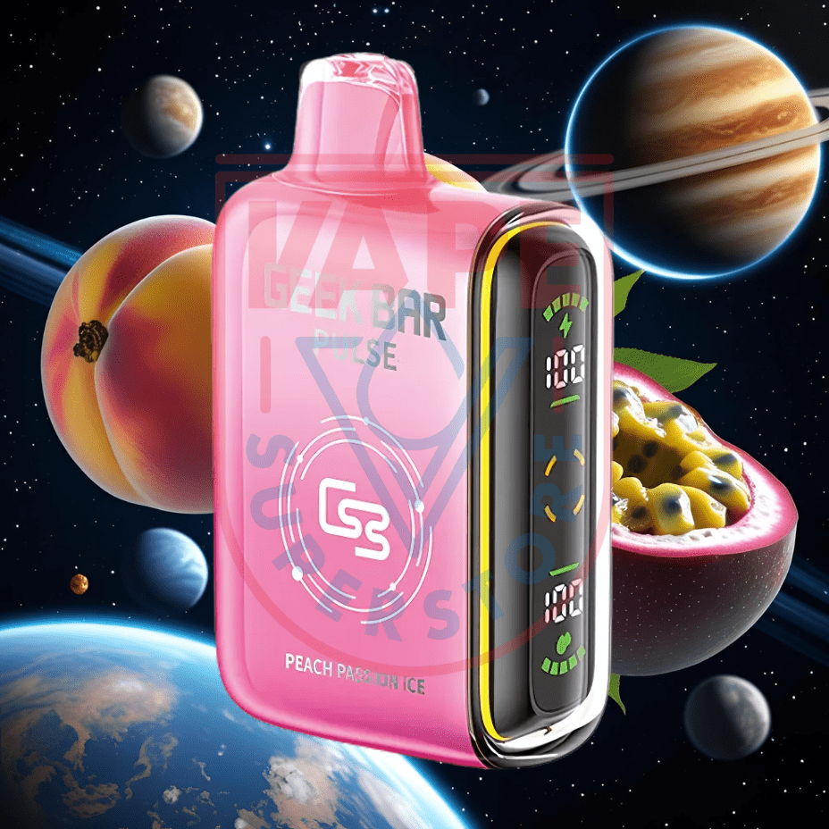Geek Bar Pulse 9000 Disposable Vape - Peach Passion Ice 9000 Puffs / 20mg Steinbach Vape SuperStore and Bong Shop Manitoba Canada