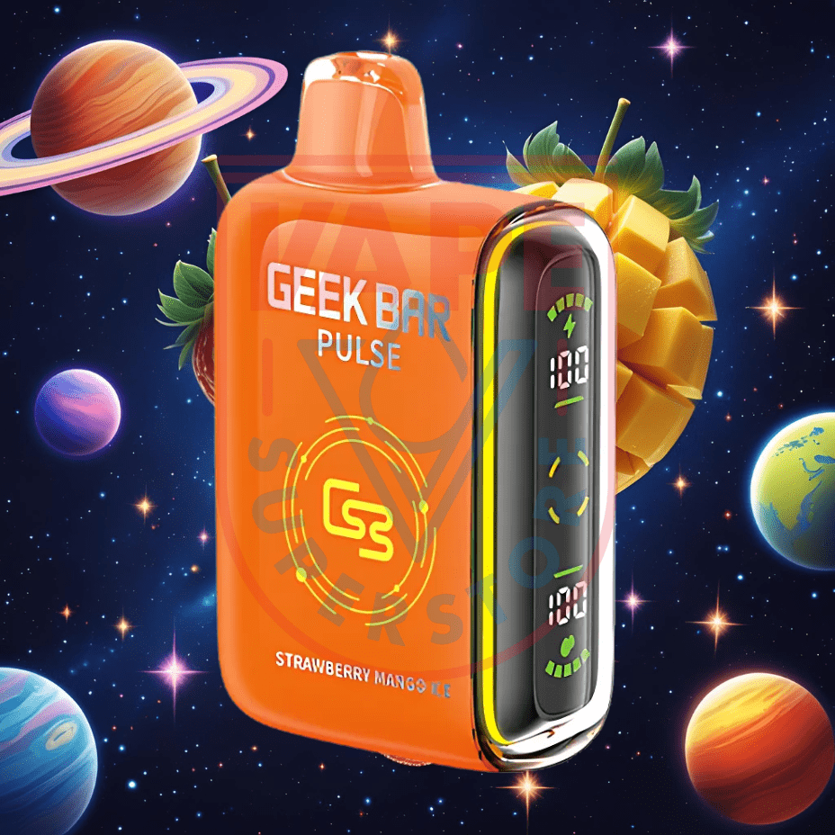 Geek Bar Pulse 9000 Disposable Vape-Strawberry Mango Ice 20mg / 9000 Puffs Steinbach Vape SuperStore and Bong Shop Manitoba Canada
