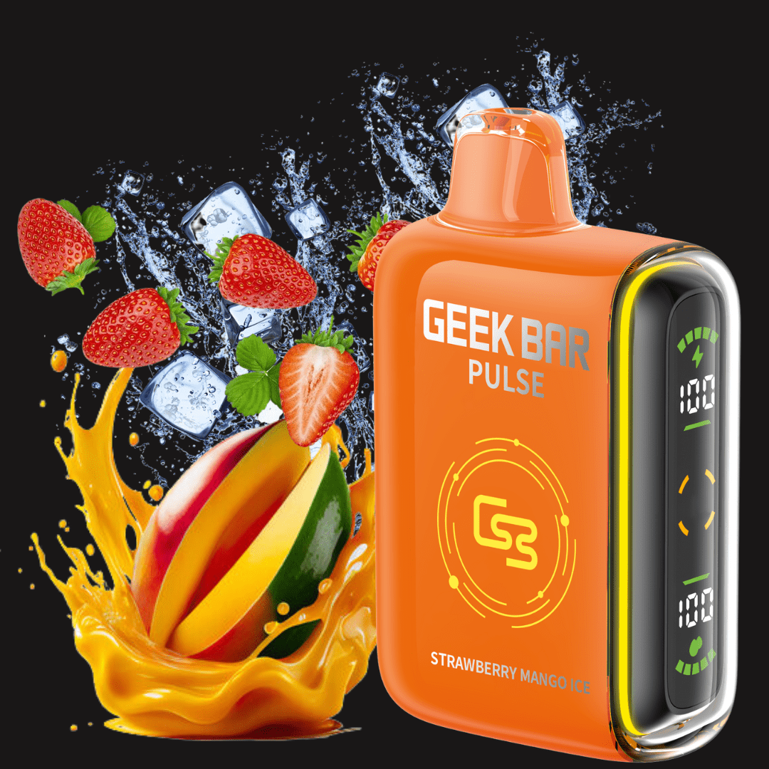 Geek Bar Pulse 9000 Disposable Vape-Strawberry Mango Ice 20mg / 9000 Puffs Steinbach Vape SuperStore and Bong Shop Manitoba Canada