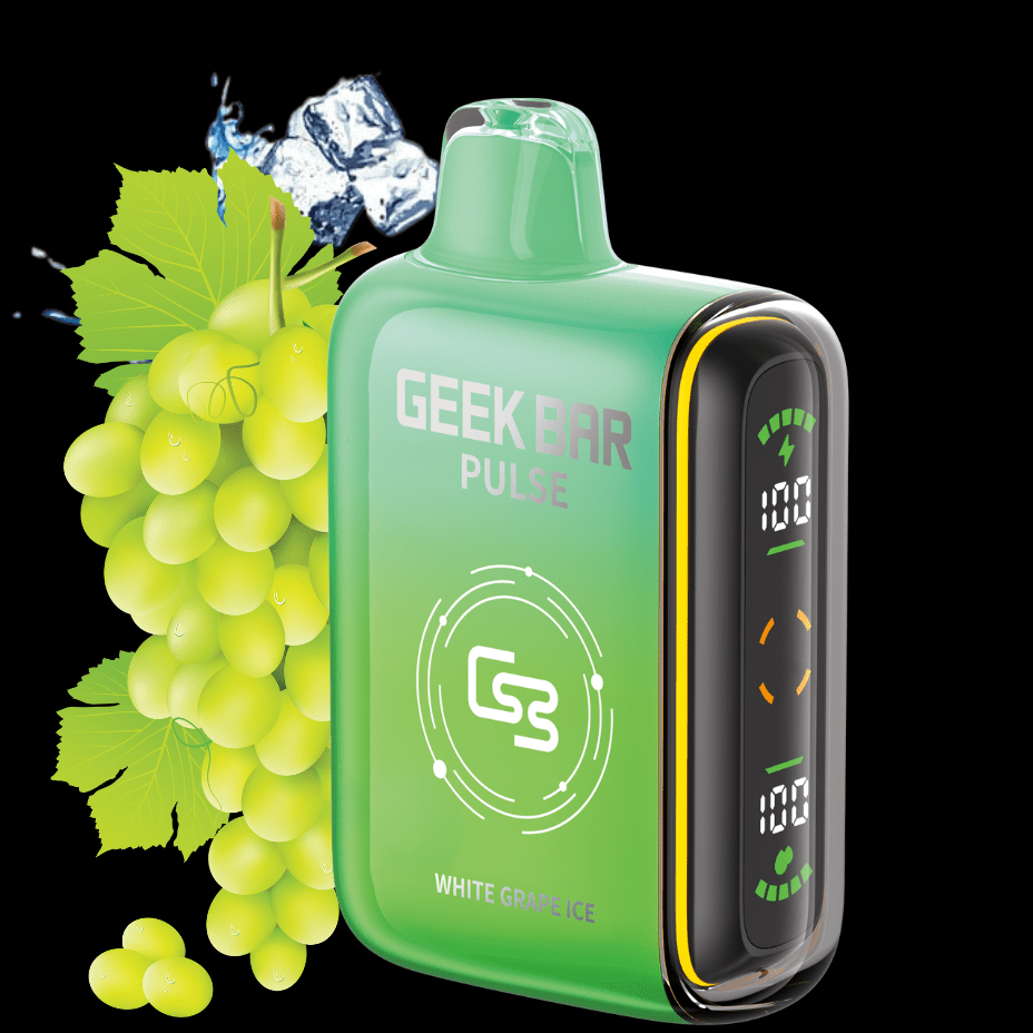 Geek Bar Pulse 9000 Disposable Vape - White Grape Ice 9000 Puffs / 20mg Steinbach Vape SuperStore and Bong Shop Manitoba Canada