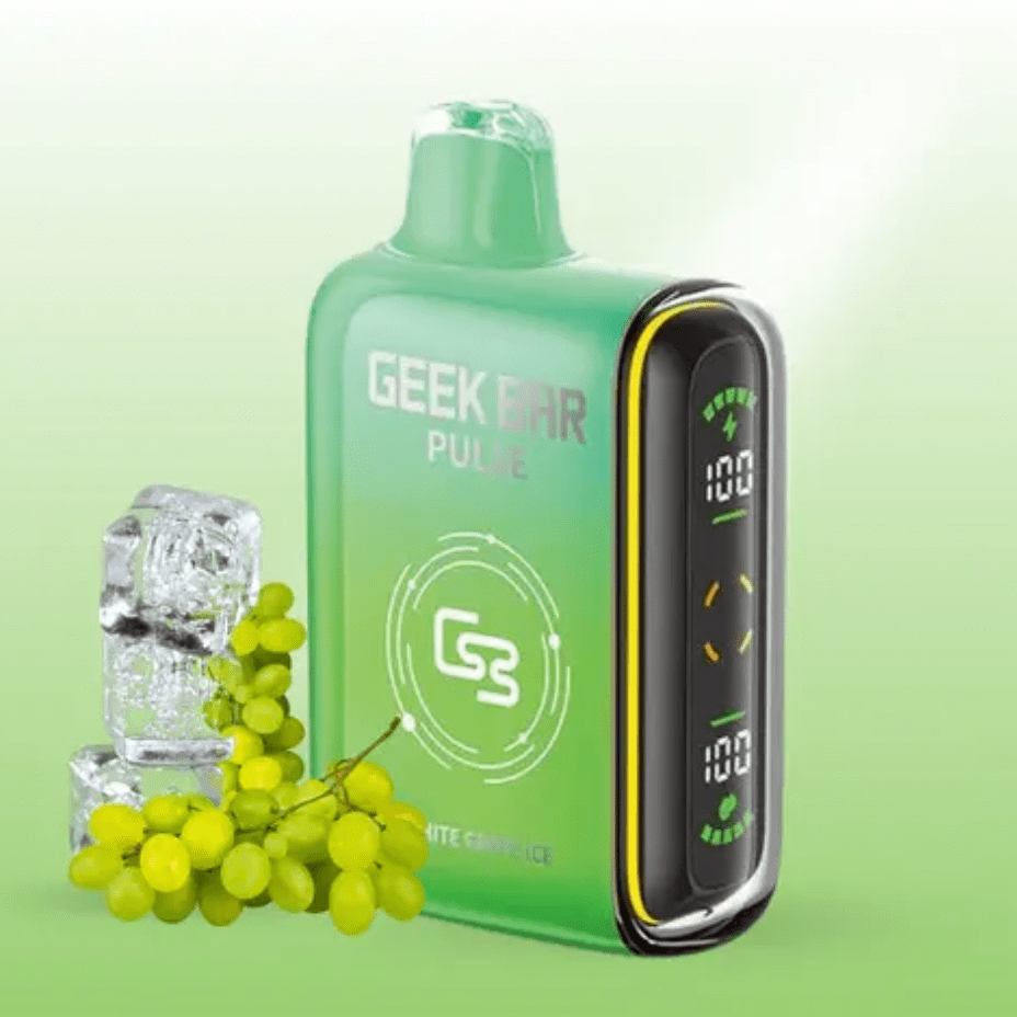 Geek Bar Pulse 9000 Disposable Vape - White Grape Ice Steinbach Vape SuperStore and Bong Shop Manitoba Canada
