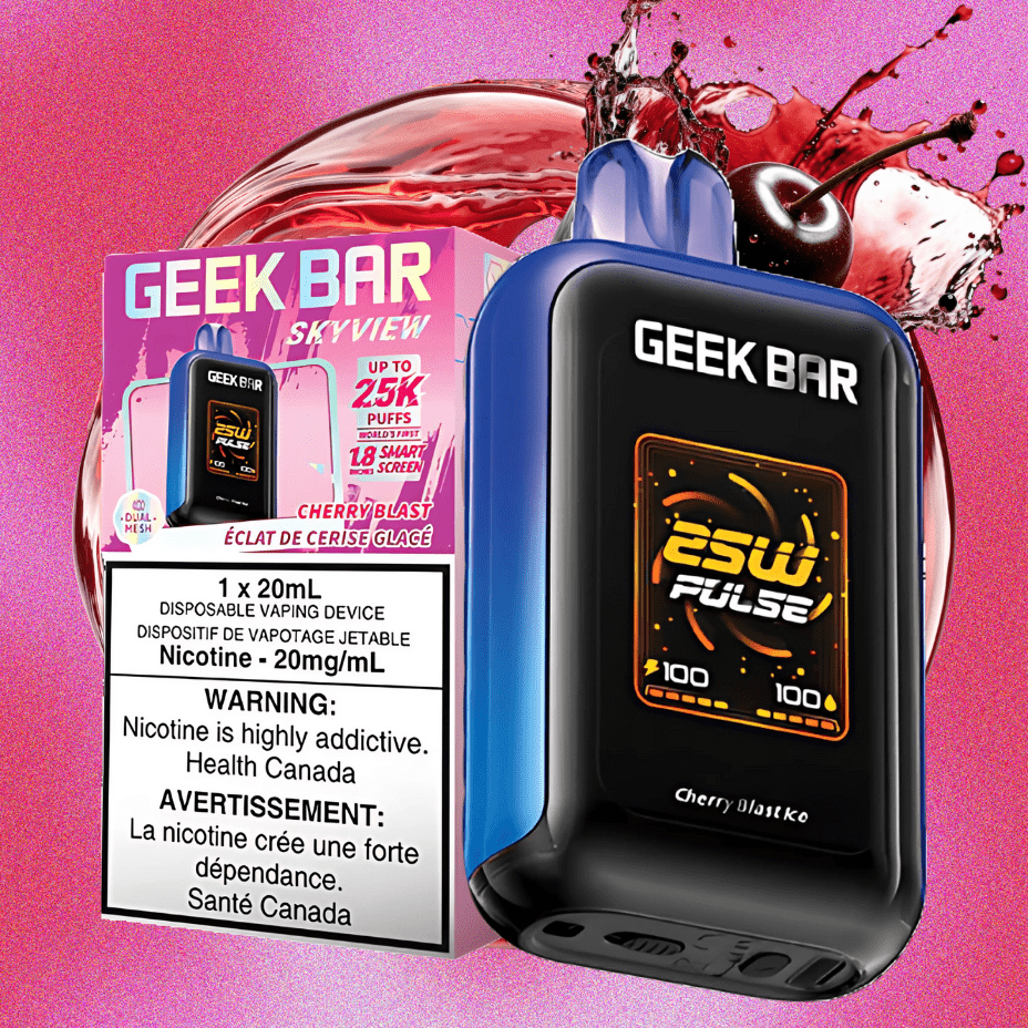 Geek Bar Skyview 25K Disposable Vape -Cherry Blast 25000 Puffs / 20mg Steinbach Vape SuperStore and Bong Shop Manitoba Canada