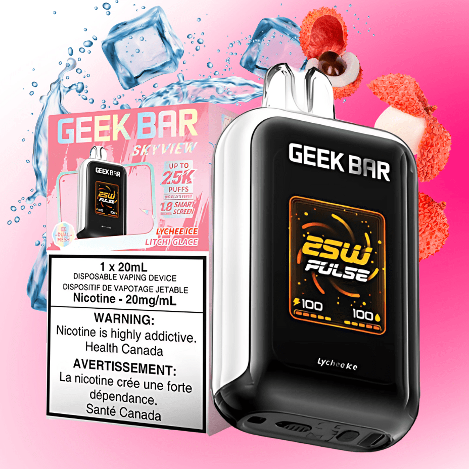 Geek Bar Skyview 25K Disposable Vape -Lychee Ice 25000 Puffs / 20mg Steinbach Vape SuperStore and Bong Shop Manitoba Canada