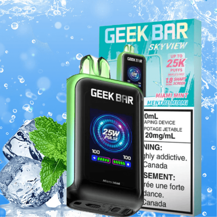 Geek Bar Skyview 25K Disposable Vape-Miami Mint Steinbach Vape SuperStore and Bong Shop Manitoba Canada