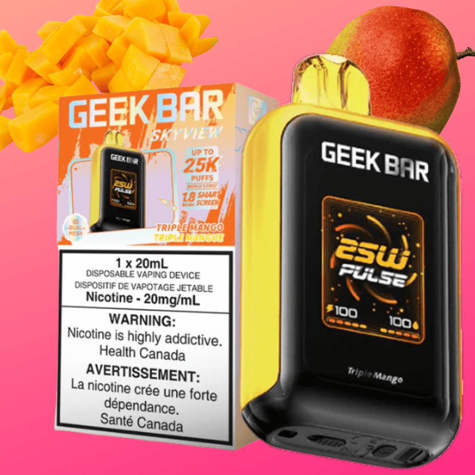 Geek Bar Skyview 25K Disposable Vape - Triple Mango 25000 Puffs / 20mg Steinbach Vape SuperStore and Bong Shop Manitoba Canada