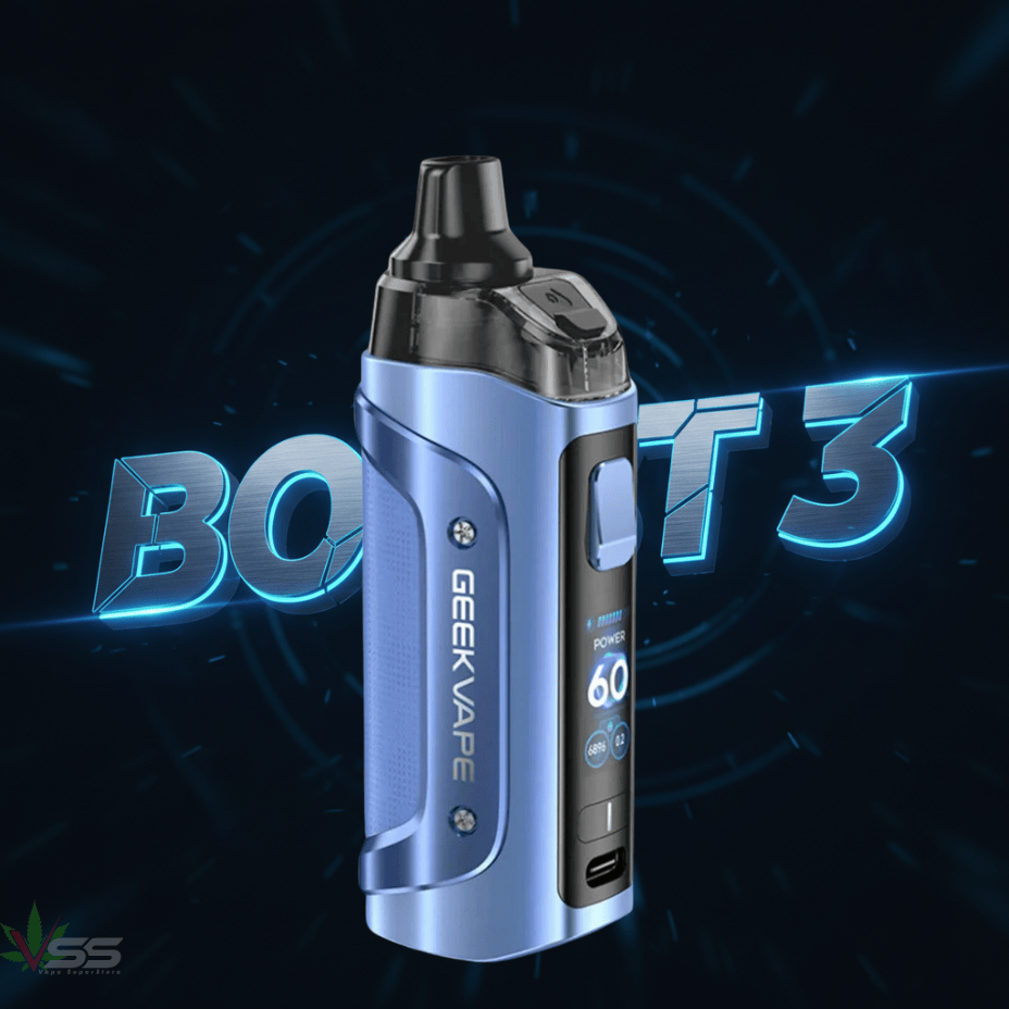 Geek Vape Aegis Boost 3 Kit  - 3000mAh Blue Steinbach Vape SuperStore and Bong Shop Manitoba Canada