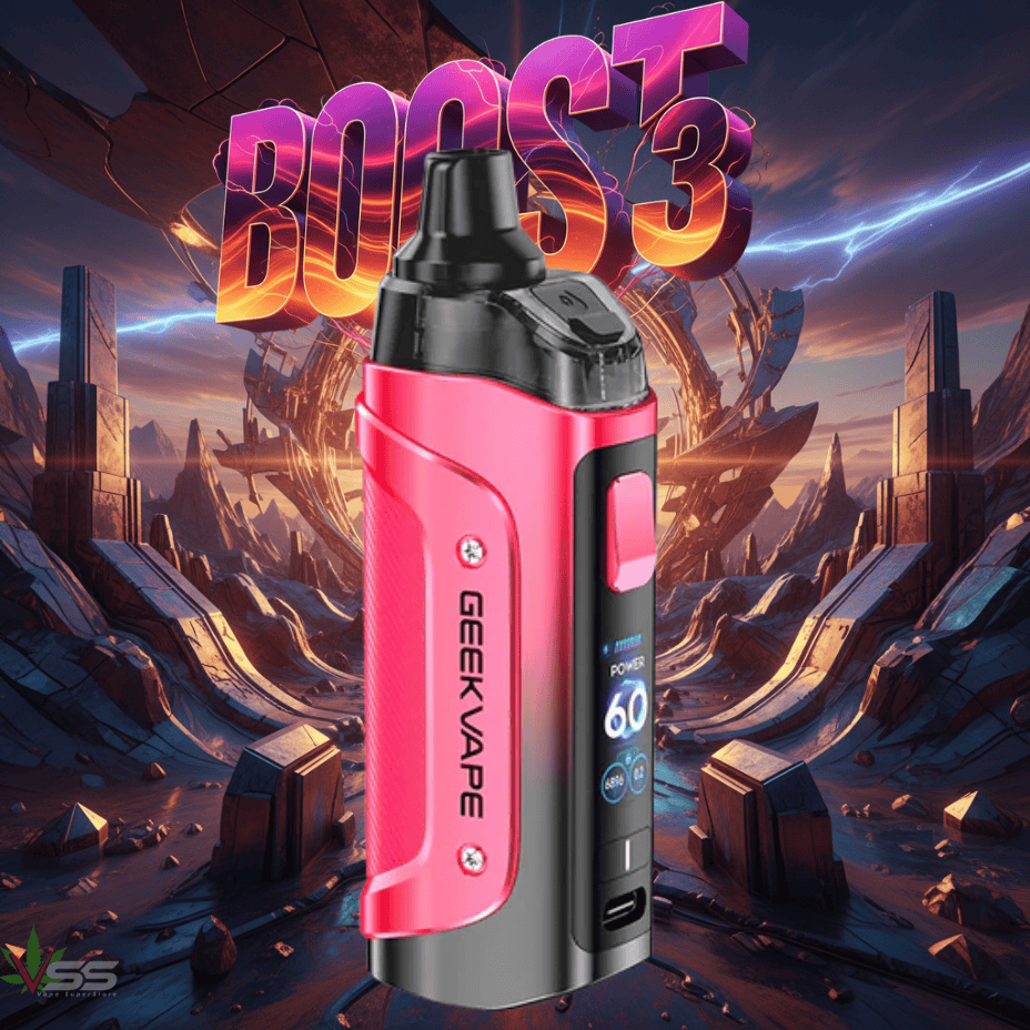 Geek Vape Aegis Boost 3 Kit  - 3000mAh Red Steinbach Vape SuperStore and Bong Shop Manitoba Canada