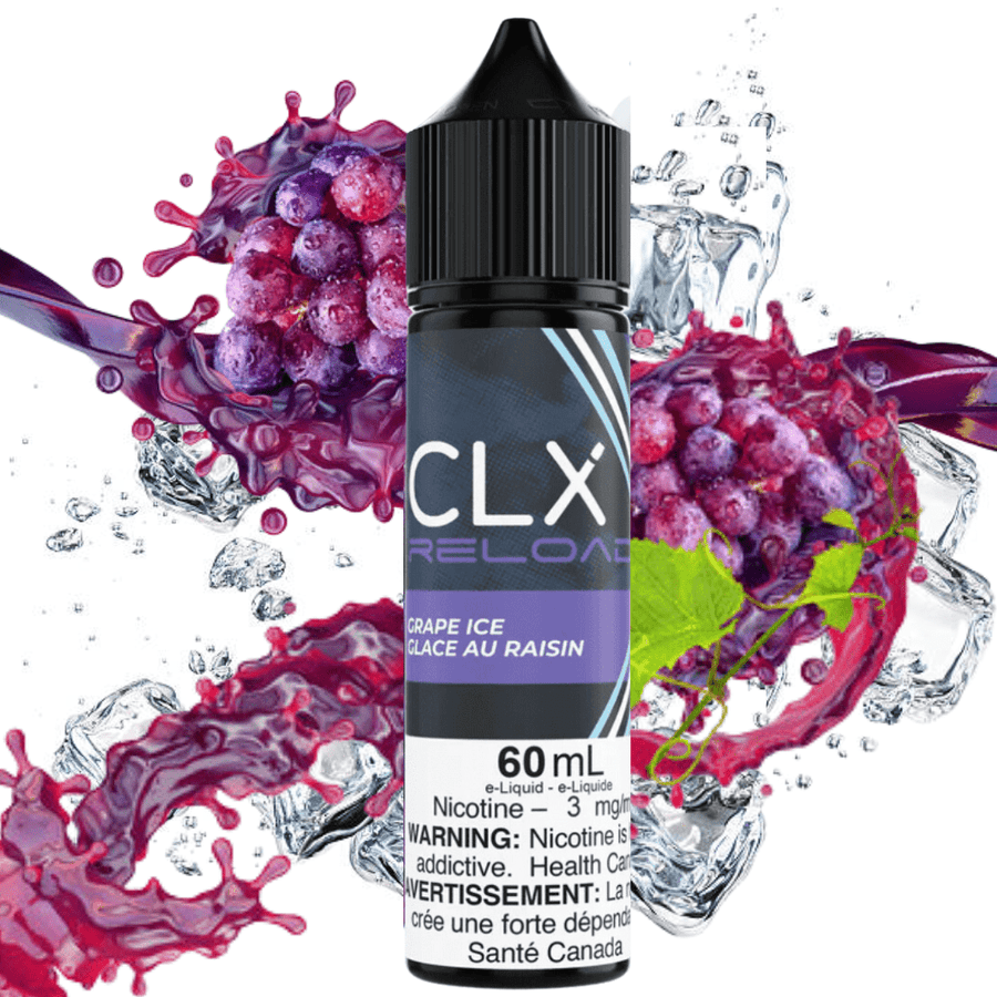 Grape Ice by CLX Reload E-liquid 3mg Steinbach Vape SuperStore and Bong Shop Manitoba Canada