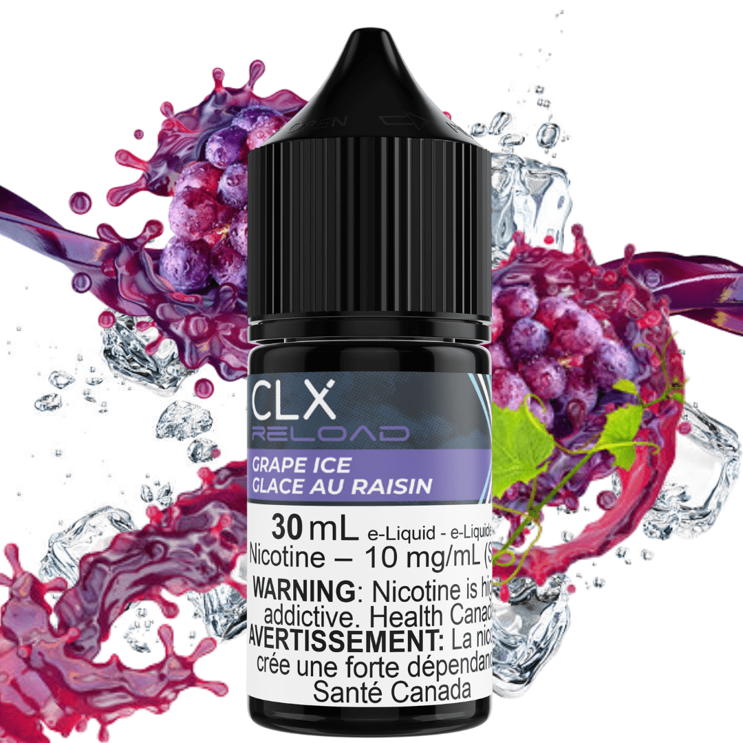 Grape Ice Salt by CLX Reload E-Liquid 30mL / 10mg Steinbach Vape SuperStore and Bong Shop Manitoba Canada