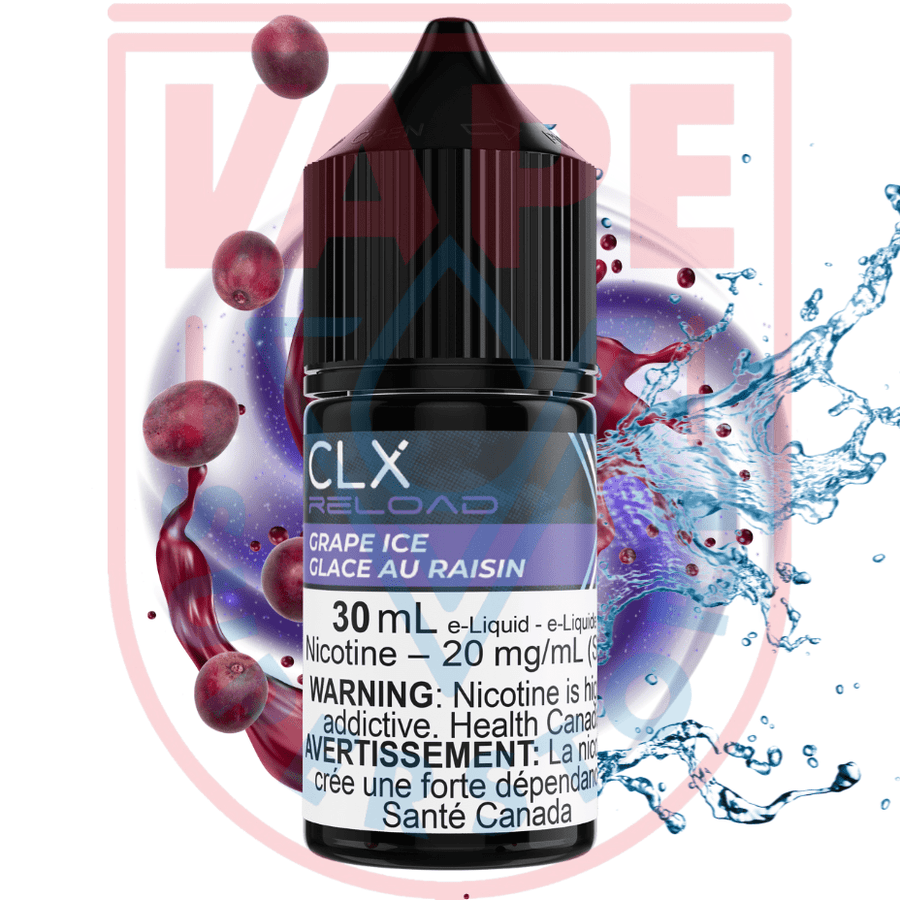 Grape Ice Salt by CLX Reload E-Liquid Steinbach Vape SuperStore and Bong Shop Manitoba Canada
