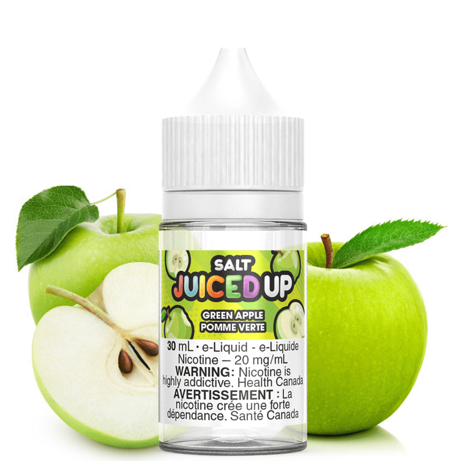 Green Apple Salts By Juiced Up E-Liquid 12mg Steinbach Vape SuperStore and Bong Shop Manitoba Canada