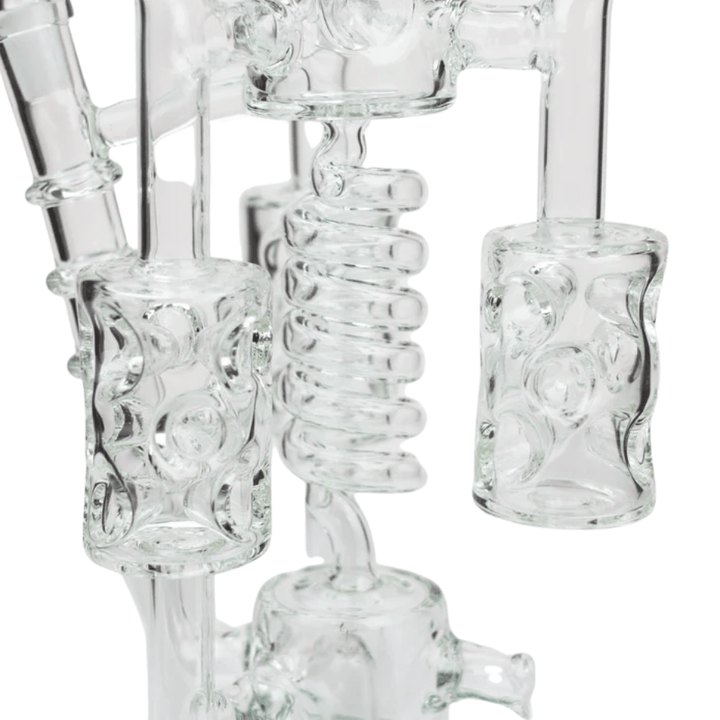 H2O Glass Coil Bong w/6 Rocket Percs-21" Steinbach Vape SuperStore and Bong Shop Manitoba Canada
