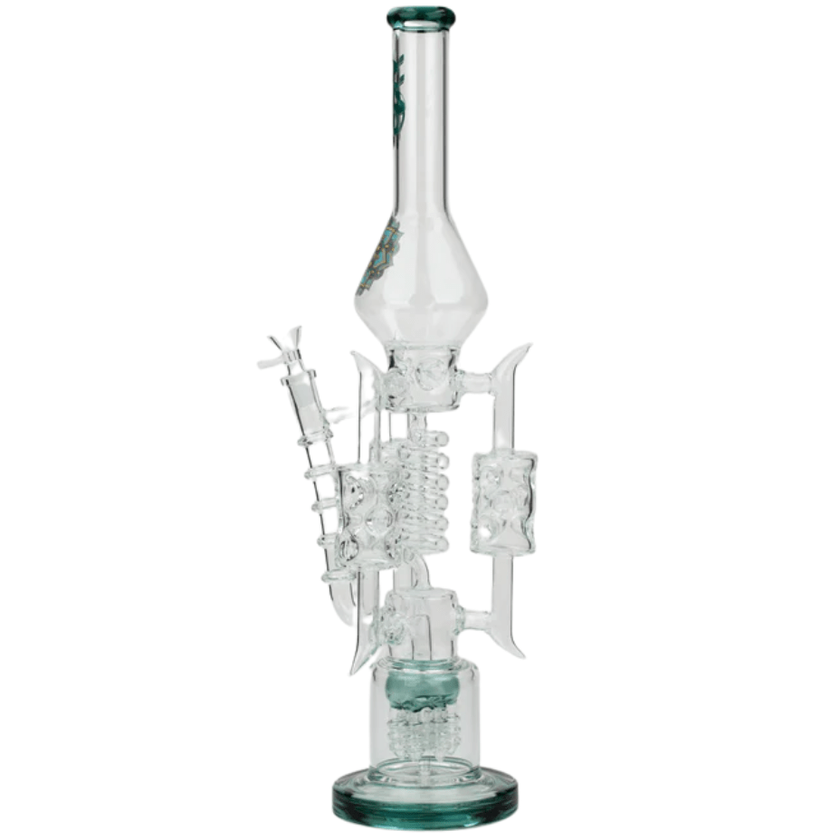 H2O Glass Coil Bong w/6 Rocket Percs-21" Steinbach Vape SuperStore and Bong Shop Manitoba Canada