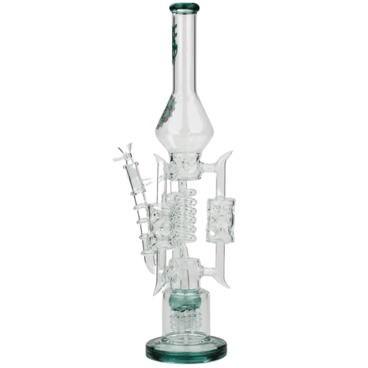 H2O Glass Coil Bong w/6 Rocket Percs-21" Steinbach Vape SuperStore and Bong Shop Manitoba Canada