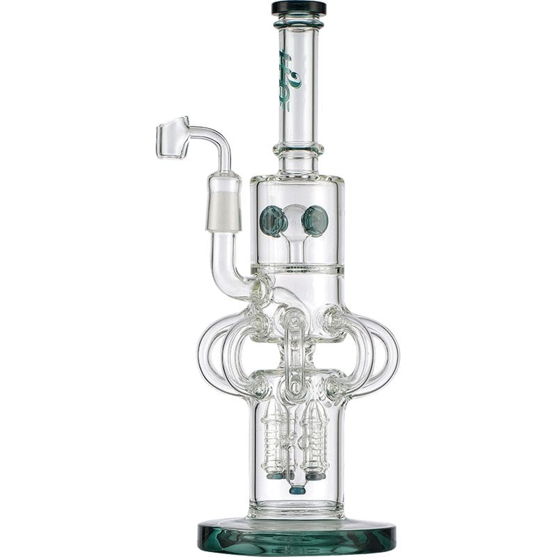 H2O Glass H2O Glass 7mm Bong with 4 Rocket Percs-20" H2O Glass Bong 7mm with 4 Rocket Percs-Steinbach Vape SuperStore & Bong Shop MB, Canada