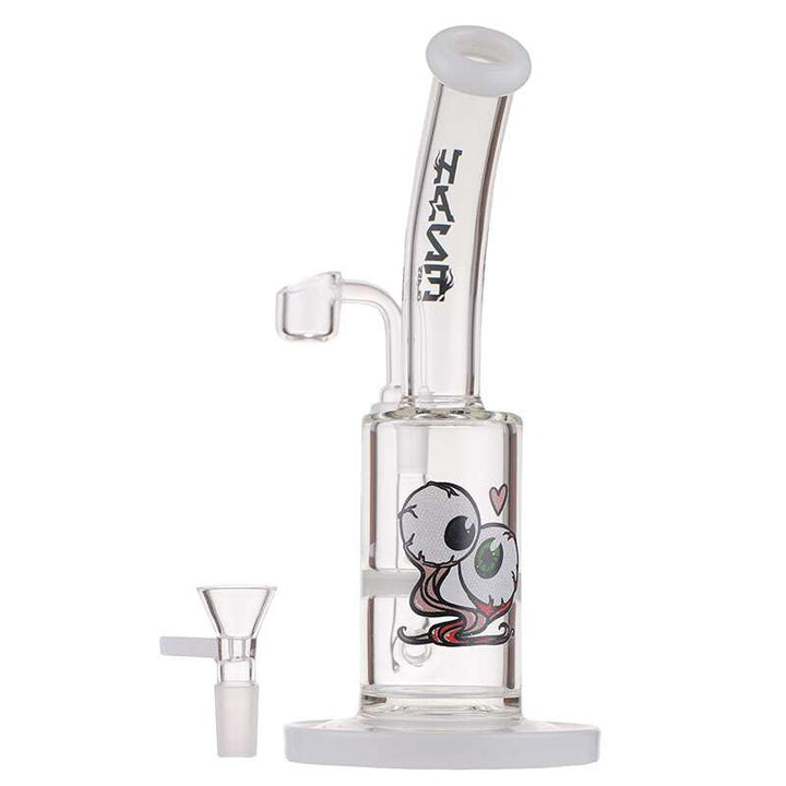 Haze Glass Eyes Rig W/Honeycomb Percolator-8" Steinbach Vape SuperStore and Bong Shop Manitoba Canada